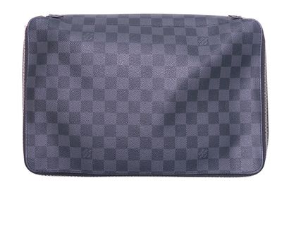 Louis Vuitton Packing Cube GM, &pound;395, Accessories, Black/Grey, Coated Canvas, Front view